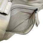 Bottega Veneta Tote Front Perforated Leather Ivory Lightweight — view 8