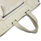 Bottega Veneta Tote Front Perforated Leather Ivory Lightweight — view 9