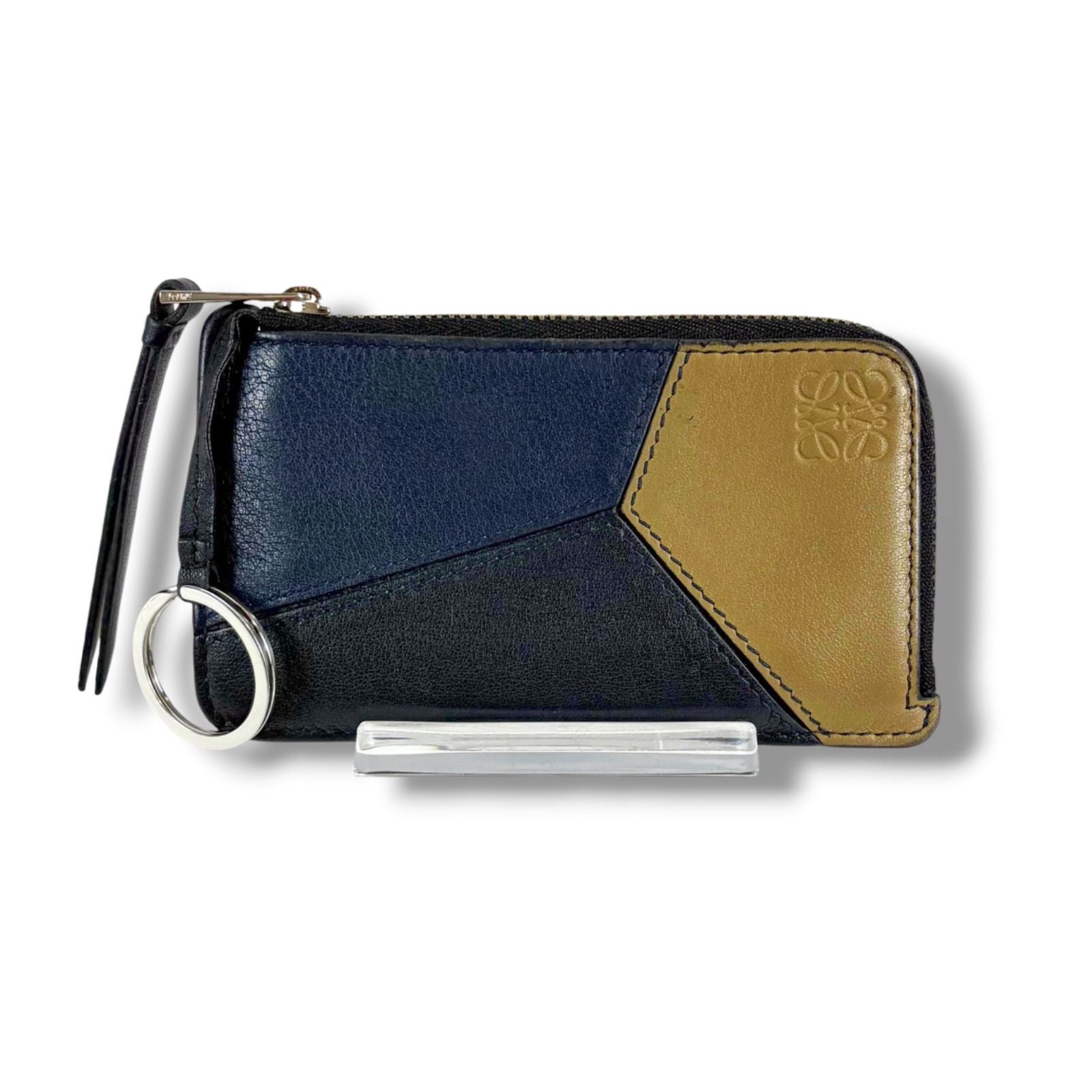 Loewe Puzzle Tricolor Fragment Case Anagram Logo Leather Coin Card Mini Wallet — view 2