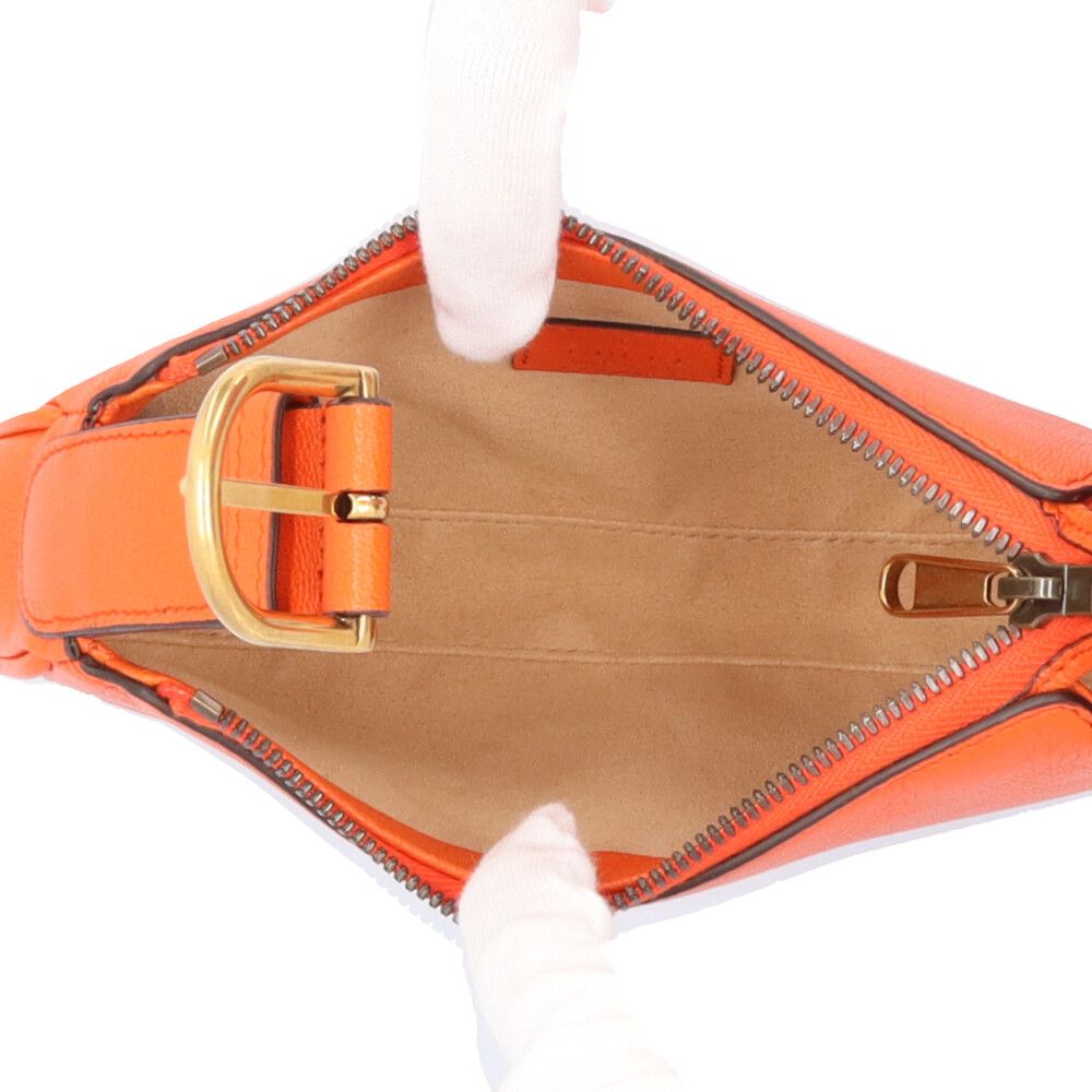 Gucci Aphrodite Mini GG Marmont Handbag Leather Orange — view 8
