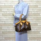 Louis Vuitton Tivoli PM Monogram Handbag Canvas Brown — view 2
