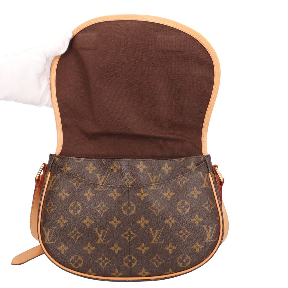 Louis Vuitton Menilmontan PM Monogram Shoulder Bag Canvas Brown — view 8