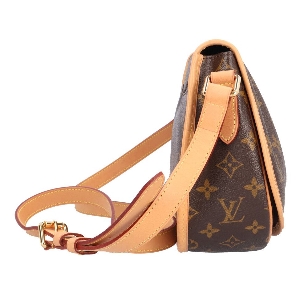 Louis Vuitton Menilmontan PM Monogram Shoulder Bag Canvas Brown — view 4