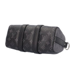 Louis Vuitton Keepall 25 Bandouliere Monogram Eclipse Shoulder Bag Black — view 6