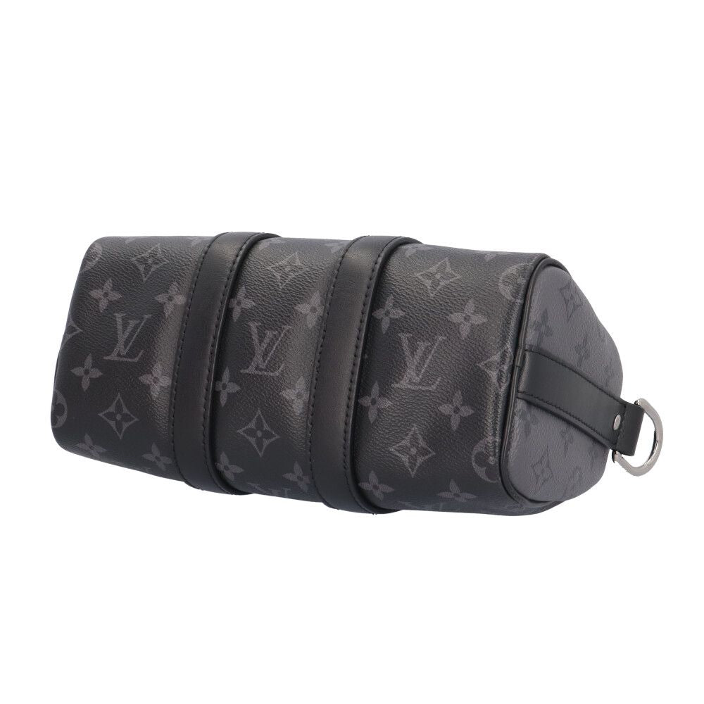 Louis Vuitton Keepall 25 Bandouliere Monogram Eclipse Shoulder Bag Black — view 6