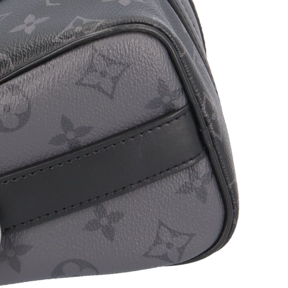 Louis Vuitton Keepall 25 Bandouliere Monogram Eclipse Shoulder Bag Black — view 8