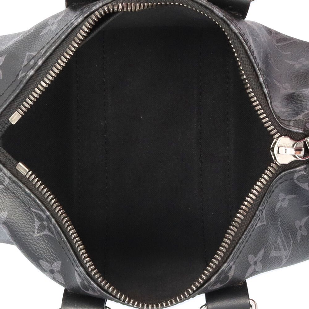Louis Vuitton Keepall 25 Bandouliere Monogram Eclipse Shoulder Bag Black — view 7