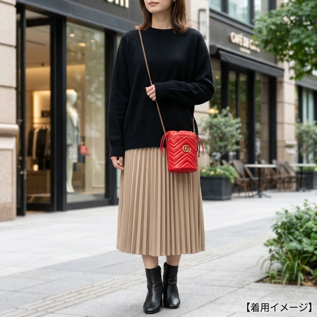 Gucci Mini Bucket GG Marmont Shoulder Bag Leather — view 8