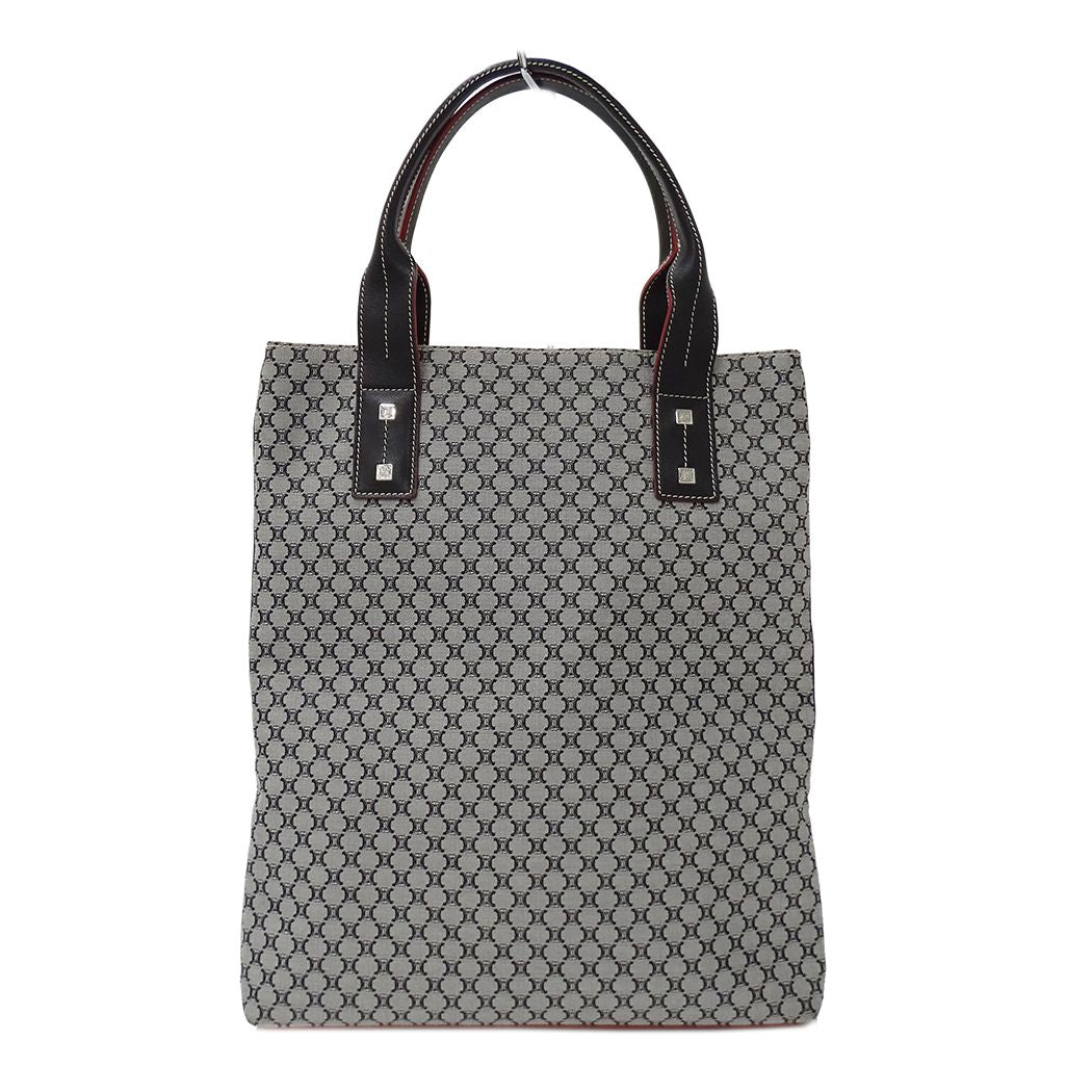 Celine Tote Macadam Canvas Black Going Out Adults Simple