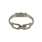 Gucci Bangle Watch Stainless Steel Quartz Wrist Silver Black — view 8