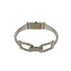 Gucci with Case Bangle Watch Leaf Pattern Stainless Steel Wristwatch Silver — view 8