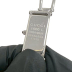 Gucci with Case Bangle Watch Stainless Steel Quartz Wristwatch Silver — view 5