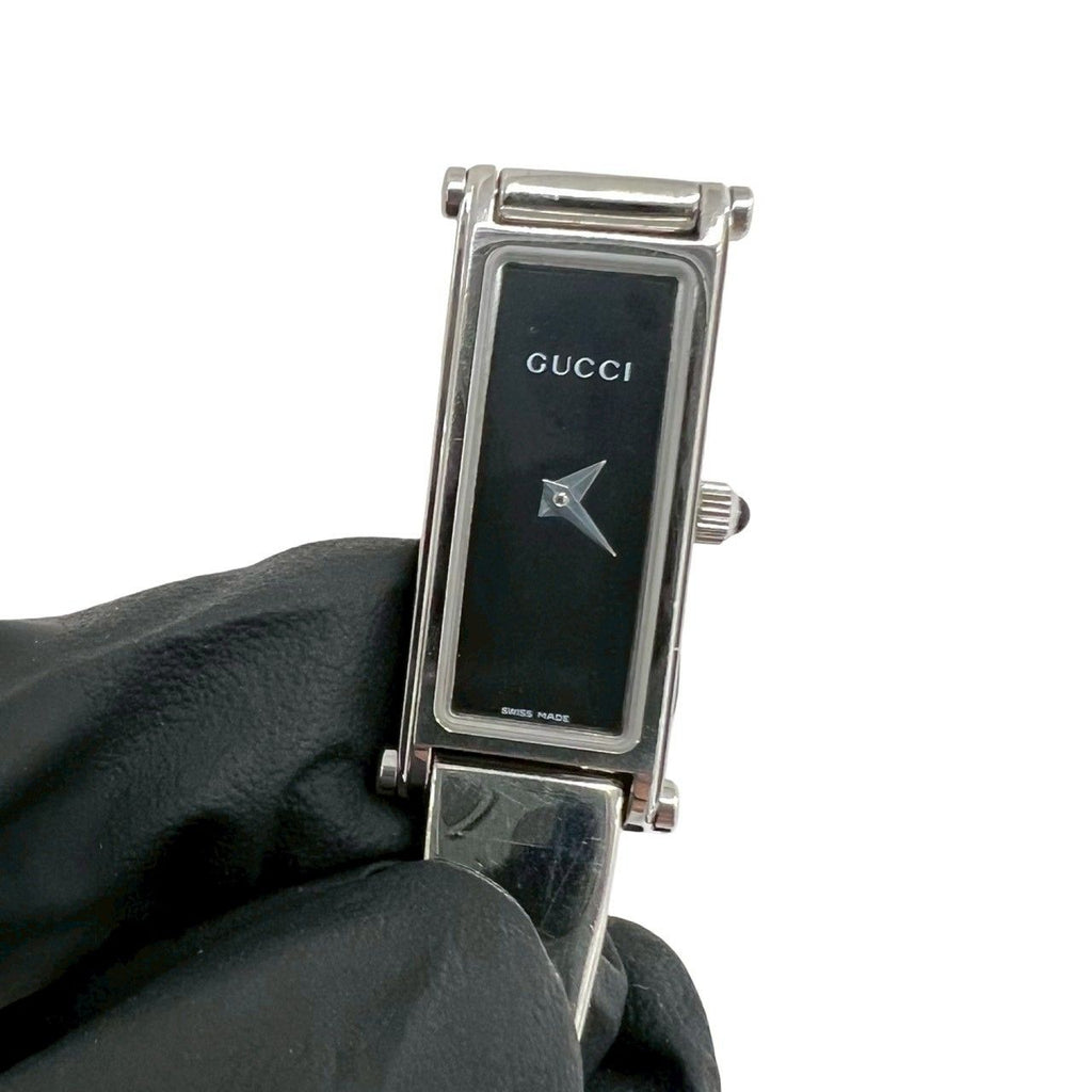 Gucci with Case Bangle Watch Stainless Steel Quartz Wristwatch Silver — view 4