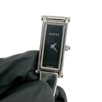 Gucci with Case Bangle Watch Stainless Steel Quartz Wristwatch Silver — view 4