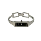 Gucci with Case Bangle Watch Stainless Steel Quartz Wristwatch Silver — view 7