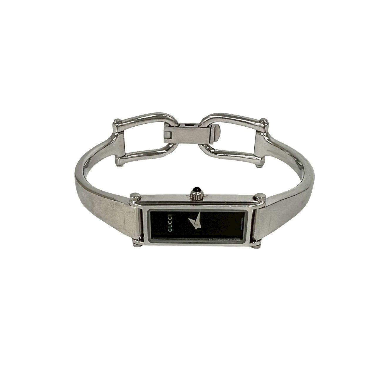 Gucci with Case Bangle Watch Stainless Steel Quartz Wristwatch Silver — view 7