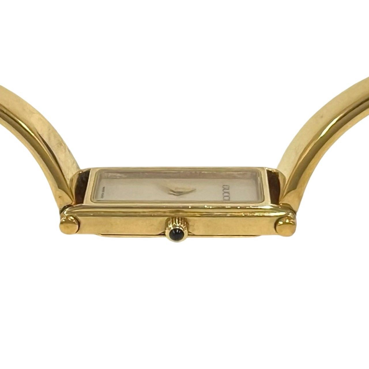 Gucci with Case Bangle Watch Quartz Wristwatch Gold Beige — view 6