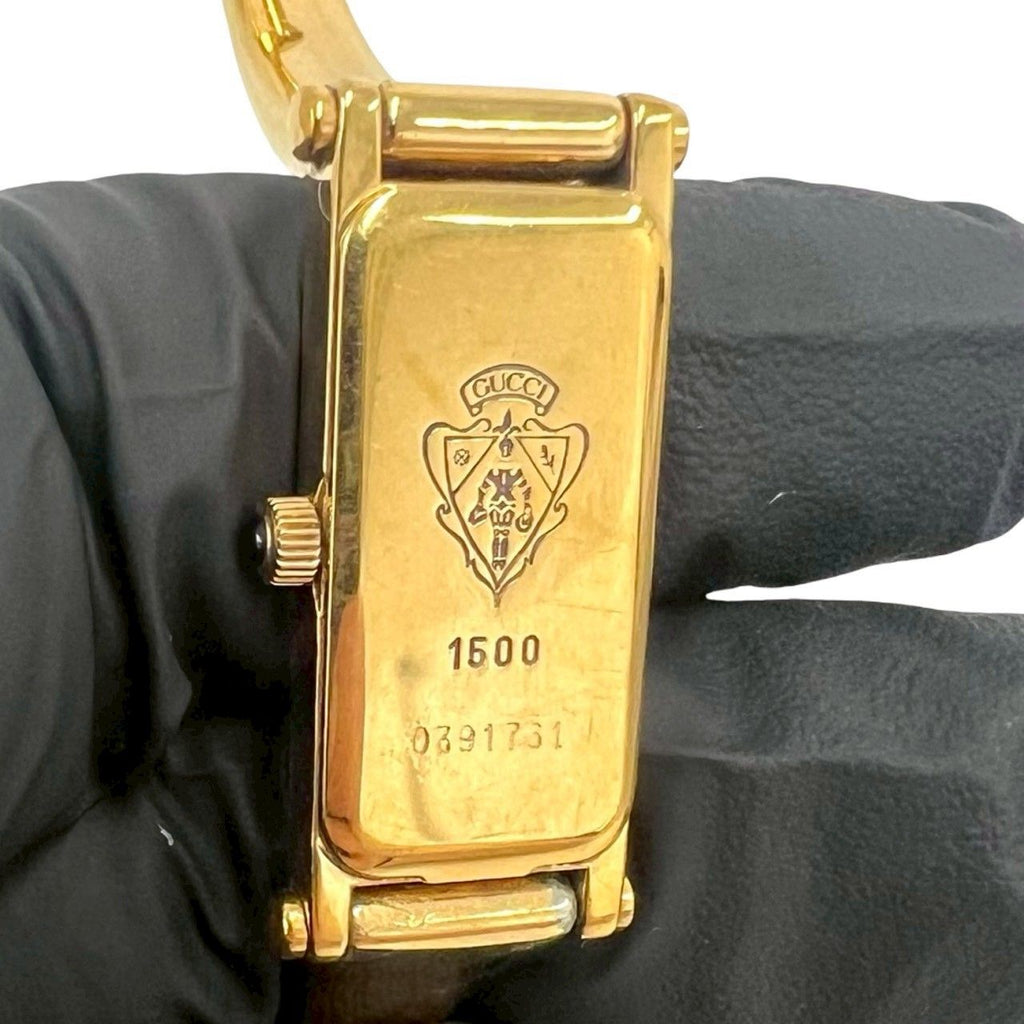 Gucci with Case Bangle Watch Quartz Wristwatch Gold Beige — view 5