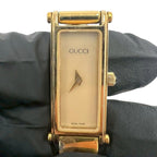 Gucci with Case Bangle Watch Quartz Wristwatch Gold Beige — view 4
