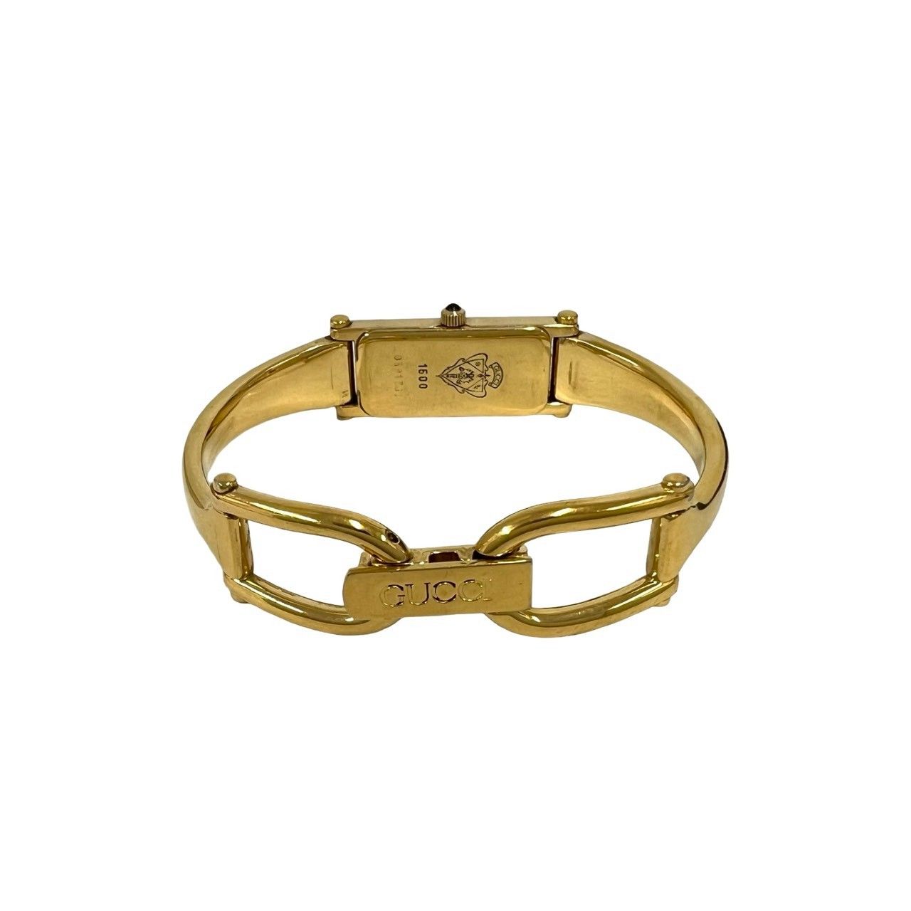 Gucci with Case Bangle Watch Quartz Wristwatch Gold Beige — view 8