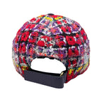 Gucci Hat Tweed Baseball Cap M Double Logo Multicolor Red Purple — view 4