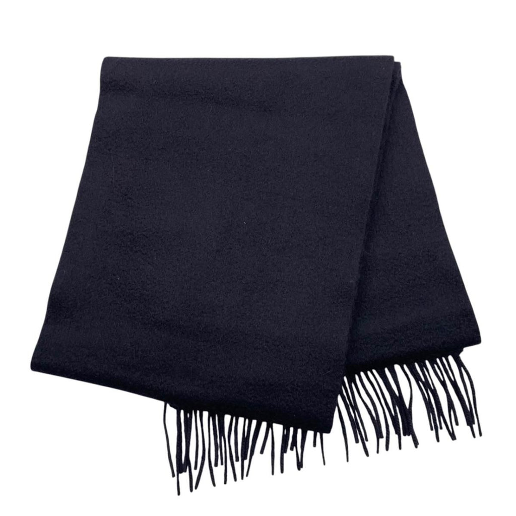 Bottega Veneta Scarf Logo Cashmere Navy — view 2