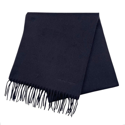 Bottega Veneta Scarf Logo Cashmere Navy