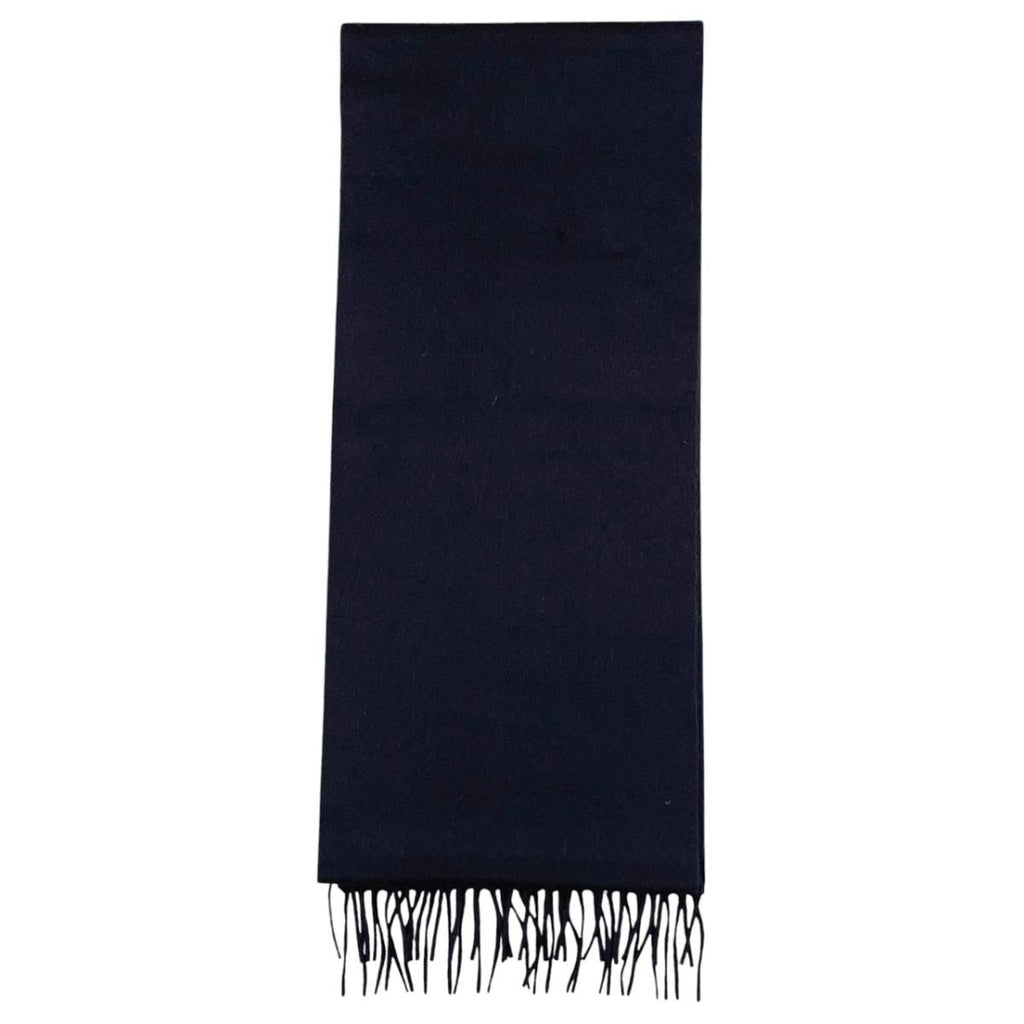 Bottega Veneta Scarf Logo Cashmere Navy — view 5