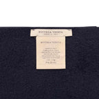 Bottega Veneta Scarf Logo Cashmere Navy — view 7