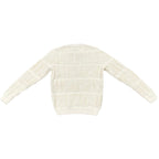 Fendi Sweater FF Logo Knit 46 Cotton Linen White Beige — view 2