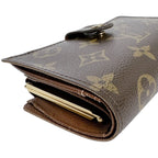 Louis Vuitton Monogram Kiss Lock Wallet with Card Pocket Porte Monet Biet — view 5