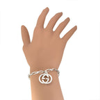 Gucci Interlocking Bracelet Silver — view 5