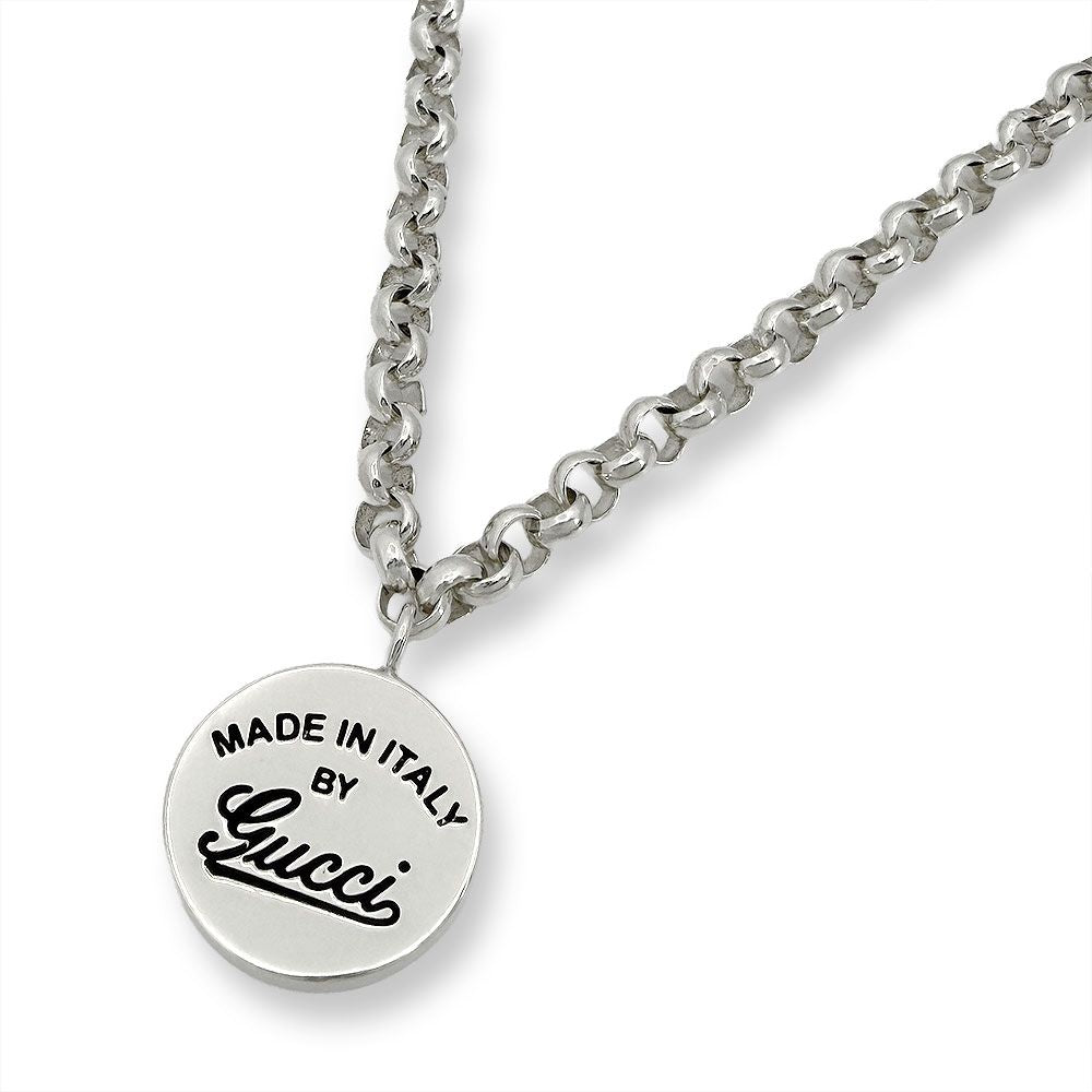 Gucci Logo Circle Round Top Necklace