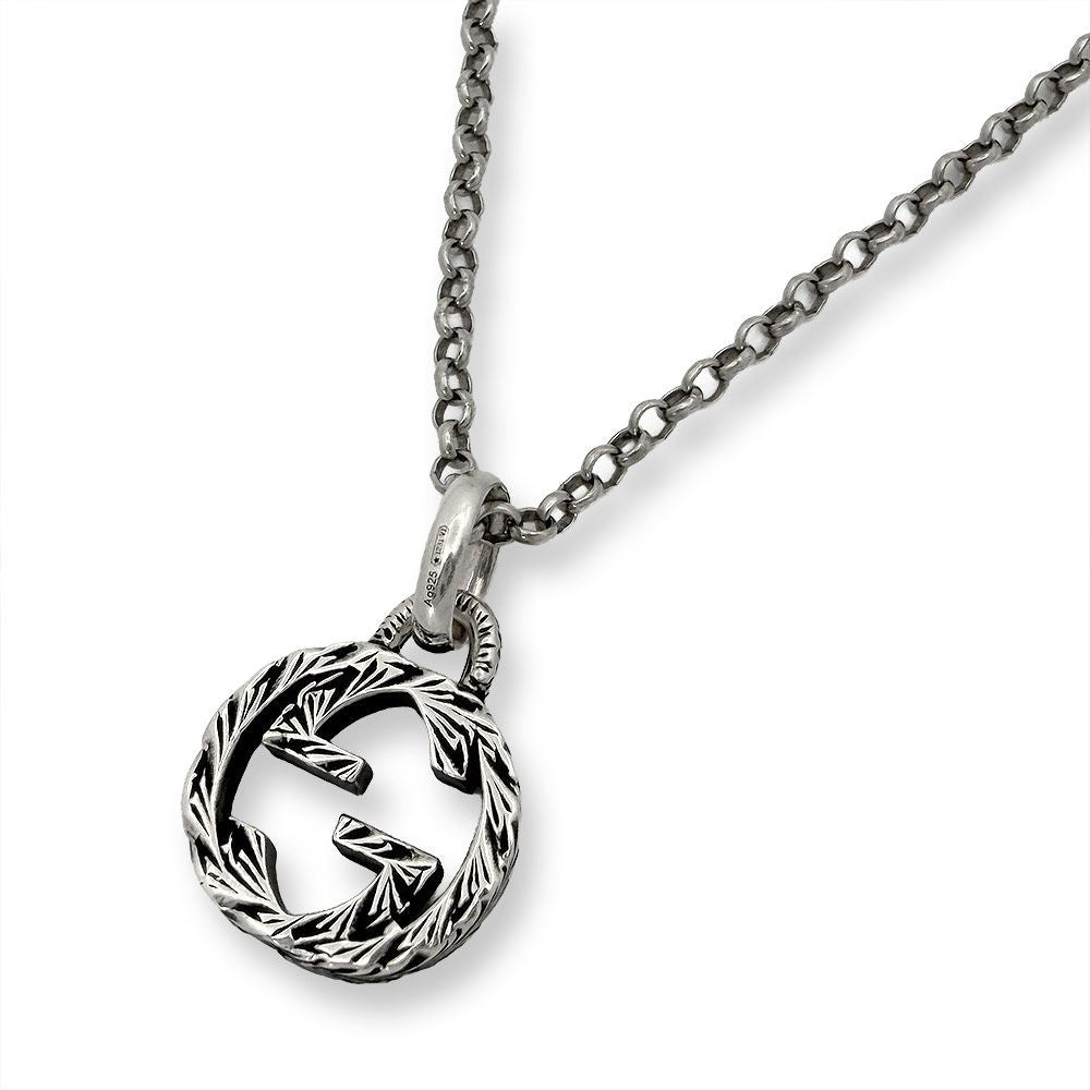 Gucci Interlocking Necklace Silver