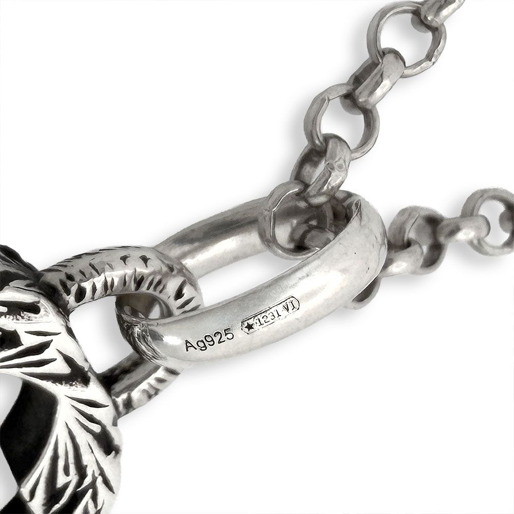 Gucci Interlocking Necklace Silver — view 3