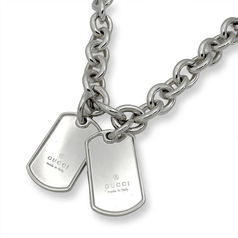 Gucci Dog Tag Plate Necklace