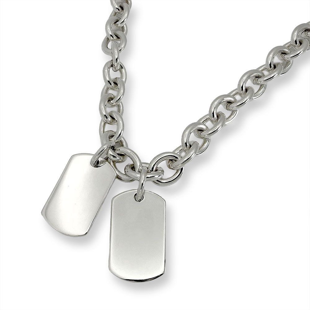 Gucci Dog Tag Plate Necklace — view 2