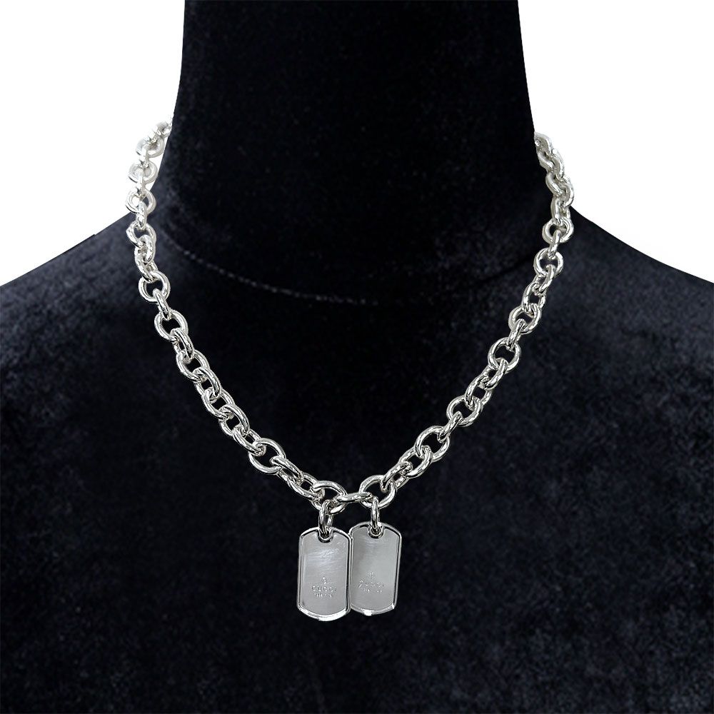 Gucci Dog Tag Plate Necklace — view 7