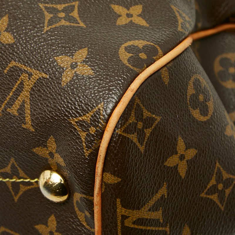 Louis Vuitton Monogram Tivoli GM Shoulder Bag Brown Leather