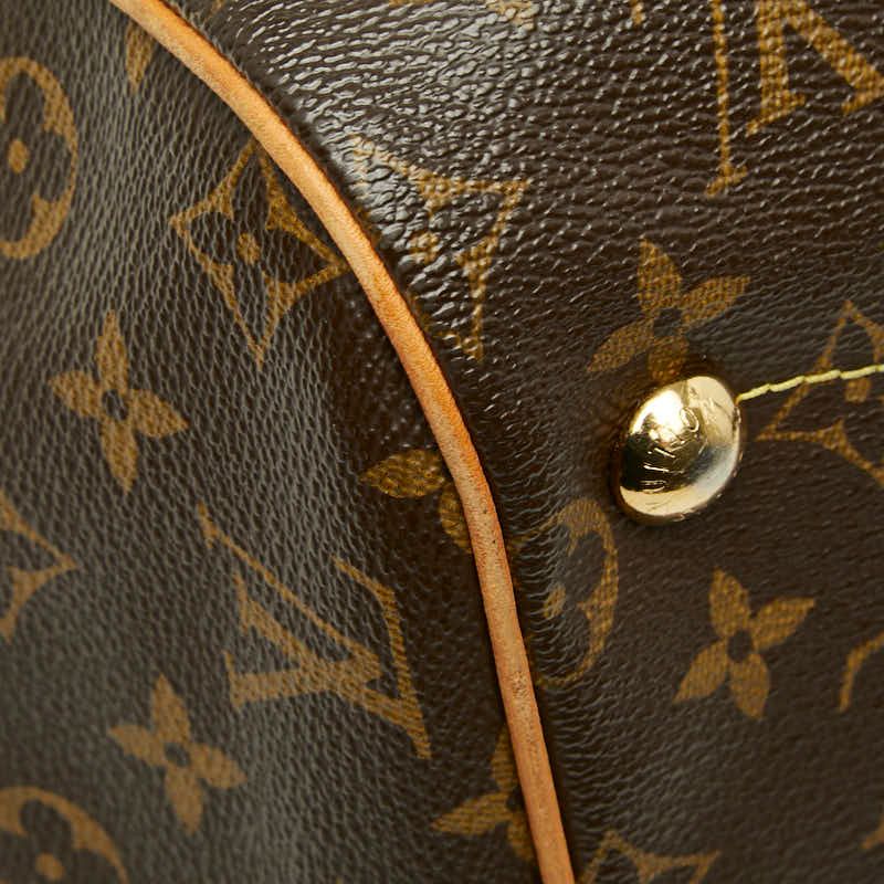 Louis Vuitton Monogram Tivoli GM Shoulder Bag Brown Leather