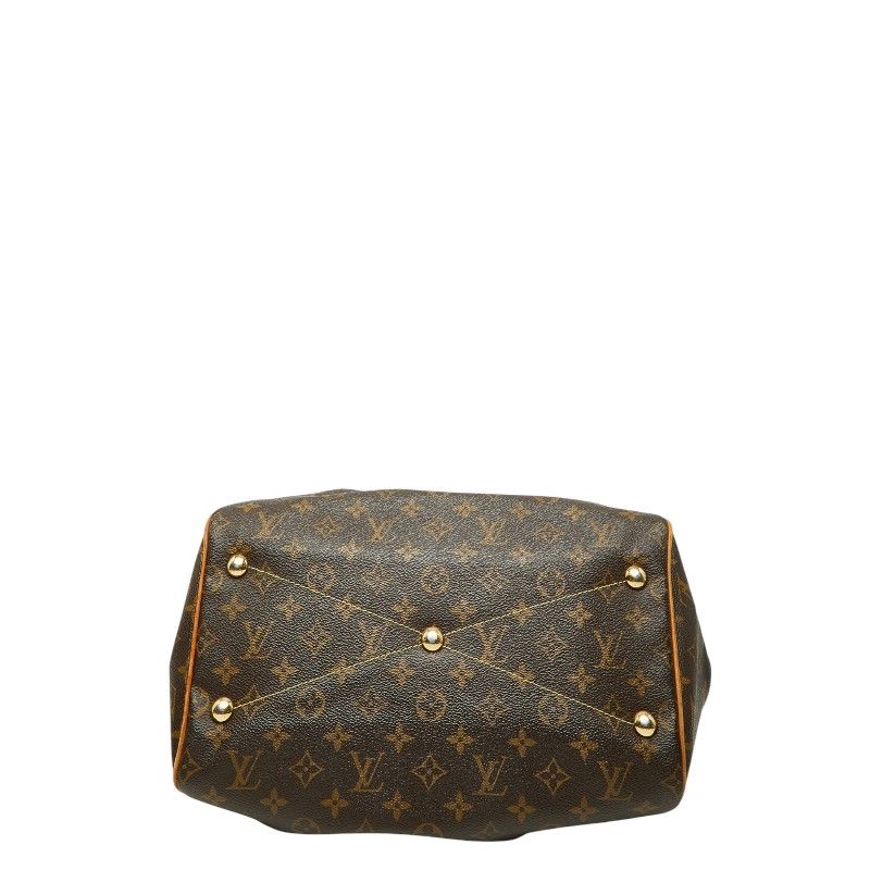 Louis Vuitton Monogram Tivoli GM Shoulder Bag Brown Leather