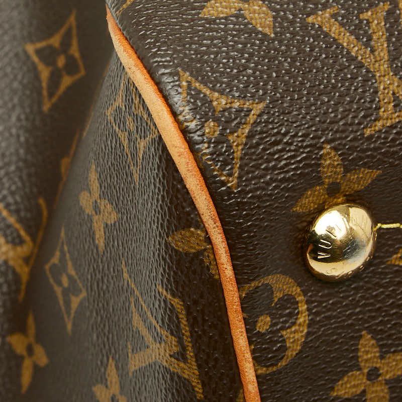 Louis Vuitton Monogram Tivoli GM Shoulder Bag Brown Leather