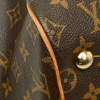 Louis Vuitton Monogram Tivoli GM Shoulder Bag Brown Leather