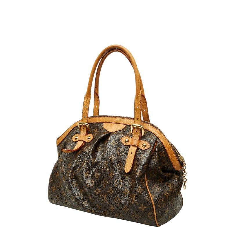 Louis Vuitton Monogram Tivoli GM Shoulder Bag Brown Leather