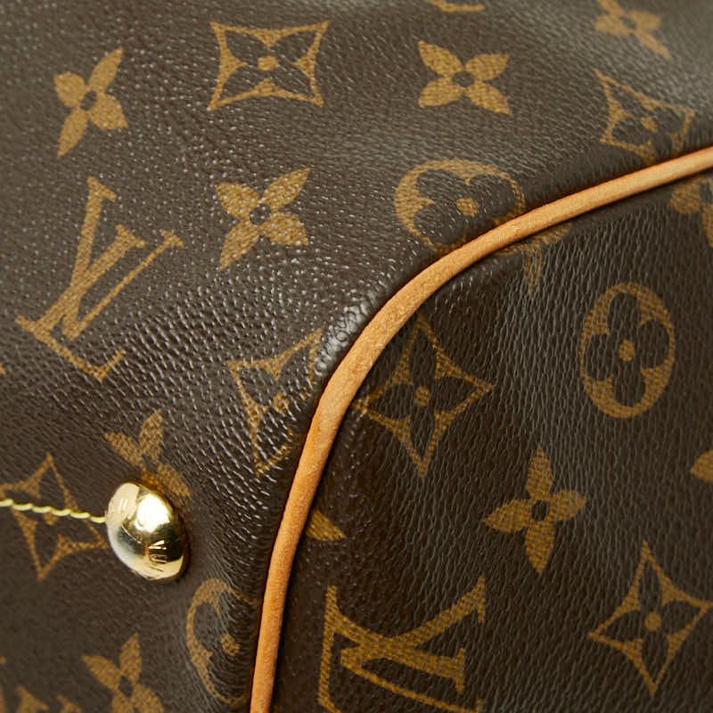 Louis Vuitton Monogram Tivoli GM Shoulder Bag Brown Leather