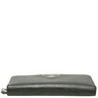 Prada Zip Around Wallet Nero Black Saffiano Leather