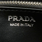 Prada Zip Around Wallet Nero Black Saffiano Leather