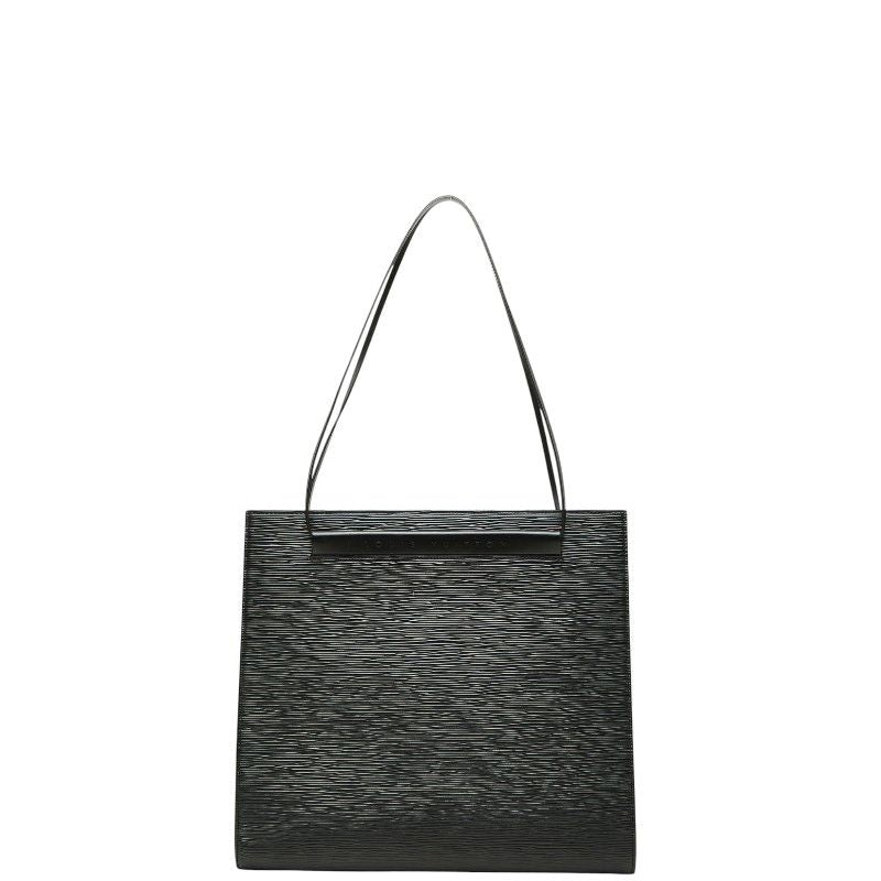 Louis Vuitton Epi Saint Tropez Tote Shoulder Bag Noir Black Leather