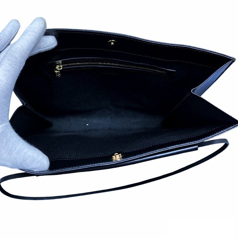 Louis Vuitton Epi Saint Tropez Tote Shoulder Bag Noir Black Leather