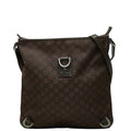 Gucci GG Nylon Abbey Crossbody Shoulder Bag Brown